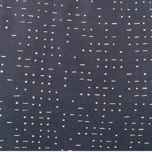 Eileen Fisher Mini Shift Dress Morse Code Print Lyocell Viscose Gray White M - Picture 3 of 7